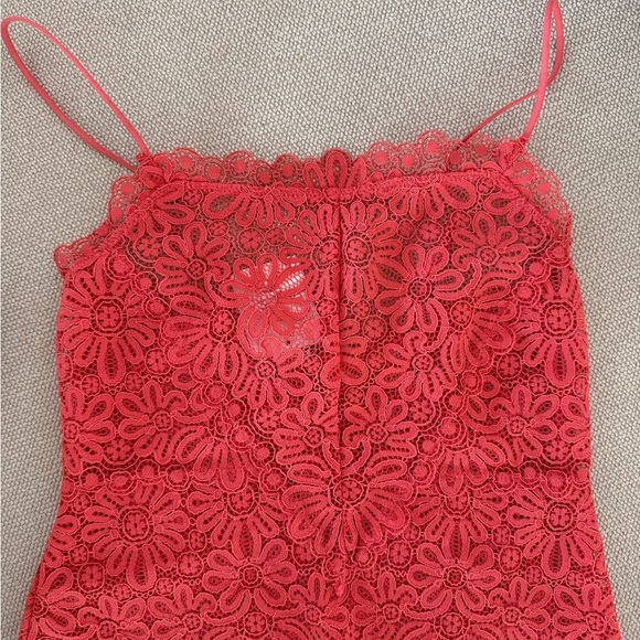 Free People Tops - Love and Lace semi sheer Camisole
Free People Coral S